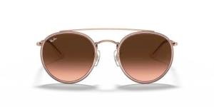 RAYBAN 0RB3647N 9069A5 Solbrille Gull med Brun glass