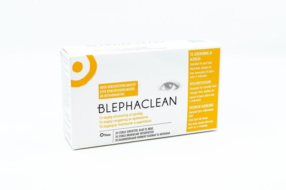 BLEPHACLEAN Våtservietter 20 pk Øyehelseprodukt