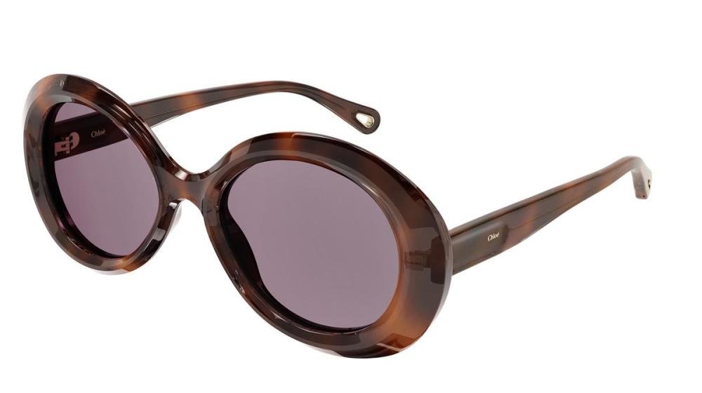 CHLOE CH0051S 005 Solbrille Brun med Grå / Sort glass