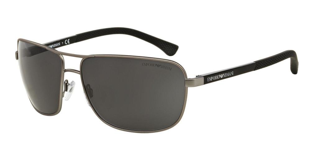 EMPORIO ARMANI 0EA2033 313087 Solbrille Grå med Grå / Sort glass