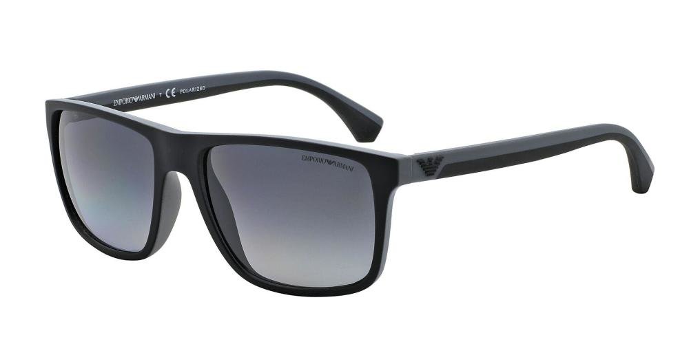 EMPORIO ARMANI 0EA4033 5229T3 Solbrille Sort med Grå / Sort glass