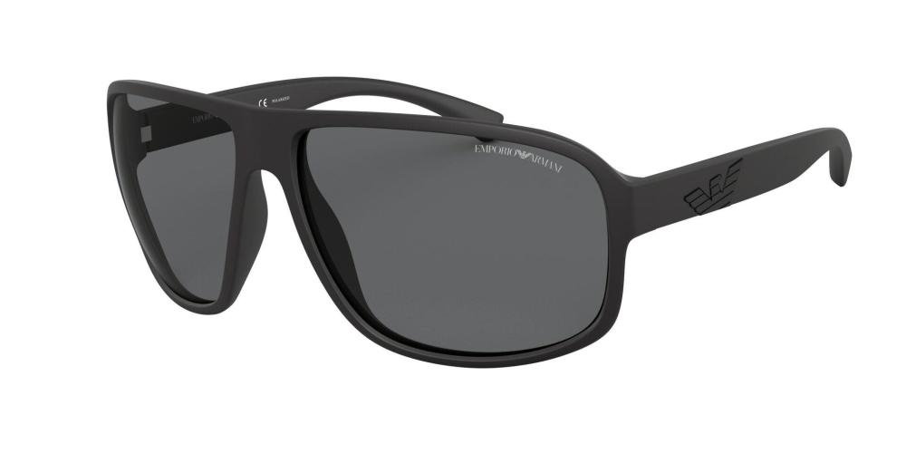 EMPORIO ARMANI 0EA4130 504281 Solbrille Sort med Grå / Sort glass