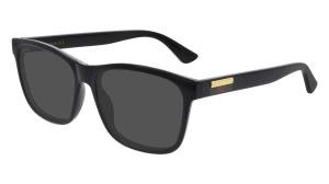 GUCCI GG0746S 001 Solbrille Sort med Grå / Sort glass