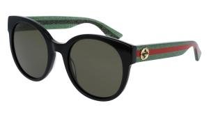GUCCI GG0035SN 002 Solbrille Multi med Grønn glass