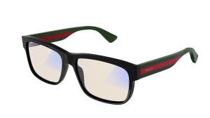 GUCCI GG0340S 011 Solbrille Sort med Annet glass