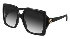 GUCCI GG0876S 001 Solbrille Sort med Grå / Sort glass