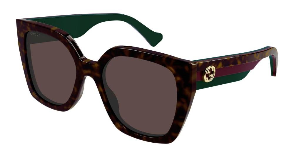 GUCCI GG1300S 002 Solbrille Brun med Grå / Sort glass