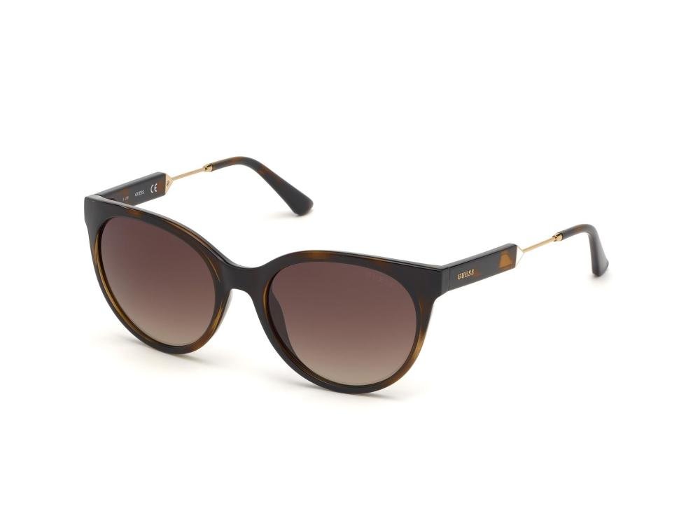 GUESS GU7619 52F Solbrille Brun med Brun glass