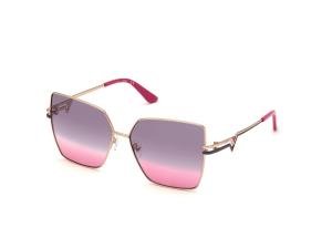 GUESS GU7733 28F Solbrille Gull med Speil glass