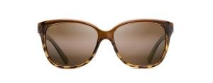 MAUI JIM HS744-01T 01T Solbrille Brun med Grønn glass