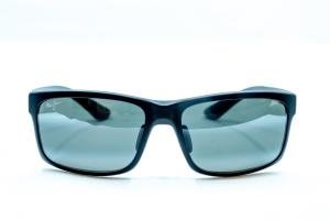 MAUI JIM POKOWAI ARCH 439 2M Solbrille Sort med Speil glass