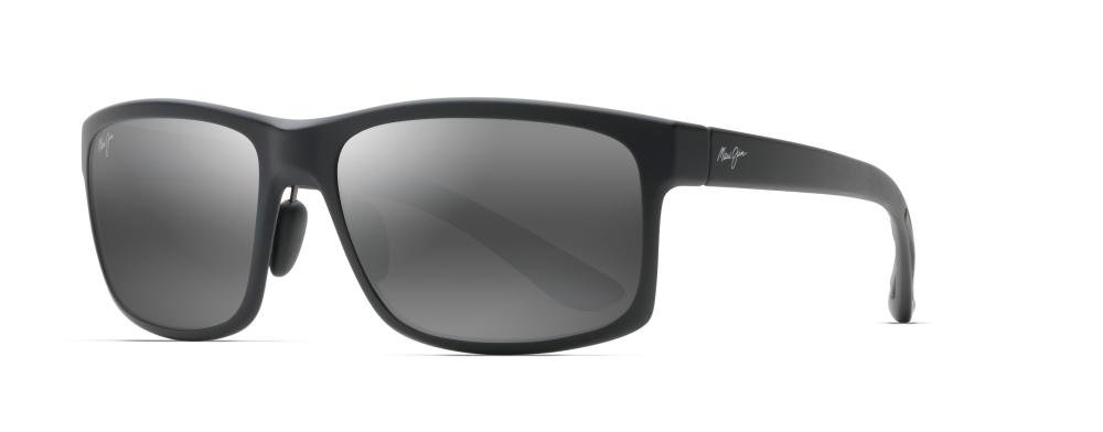 MAUI JIM POKOWAI ARCH 439 2M Solbrille Sort med Speil glass