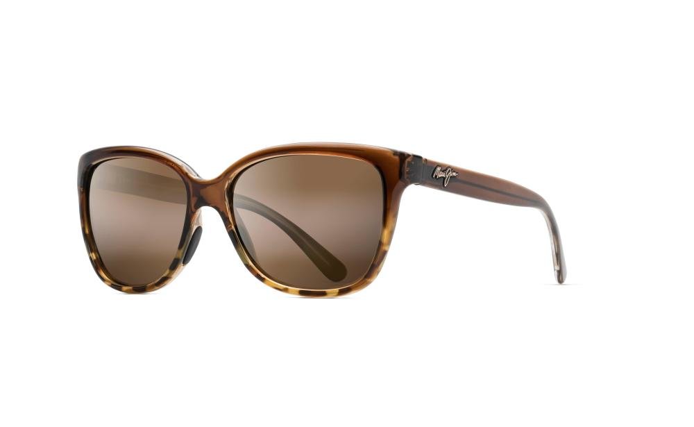 MAUI JIM HS744-01T 01T Solbrille Brun med Grønn glass