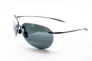 MAUI JIM 421 02 Solbrille Sort med Grå / Sort glass