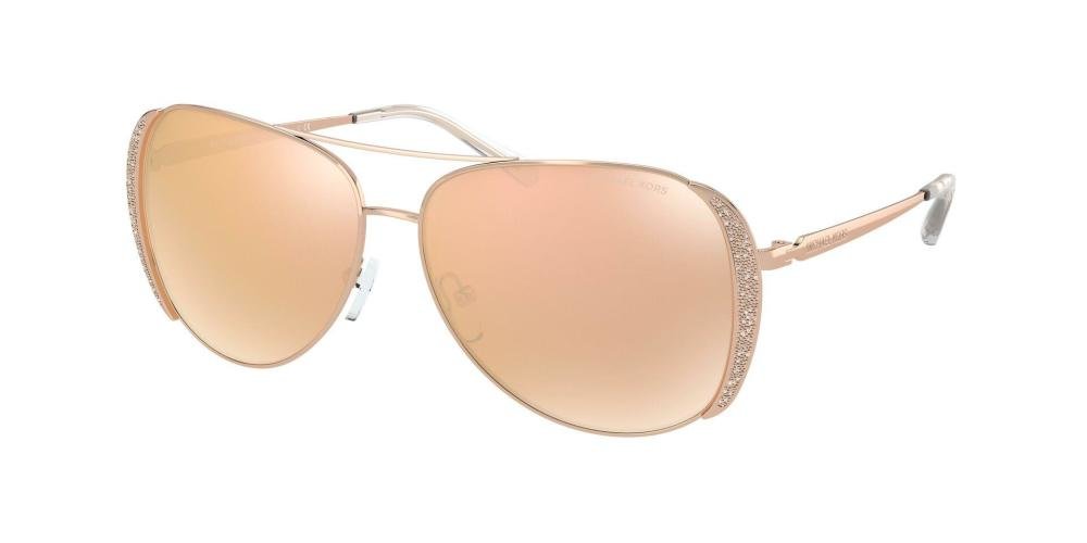 MICHAEL KORS 0MK1082 1108R1 Solbrille Gull med Speil glass