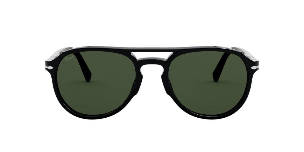 PERSOL 0PO3235S 95/31 Solbrille Sort med Grønn glass