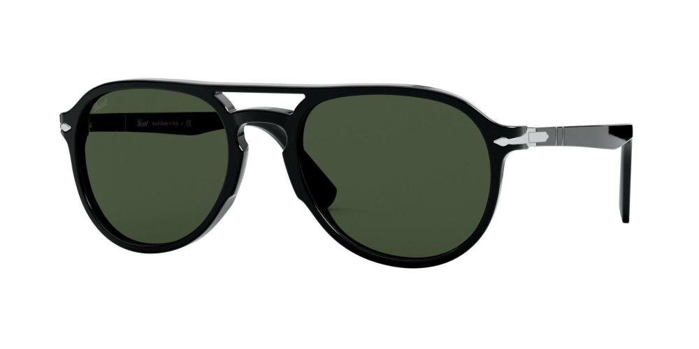 PERSOL 0PO3235S 95/31 Solbrille Sort med Grønn glass