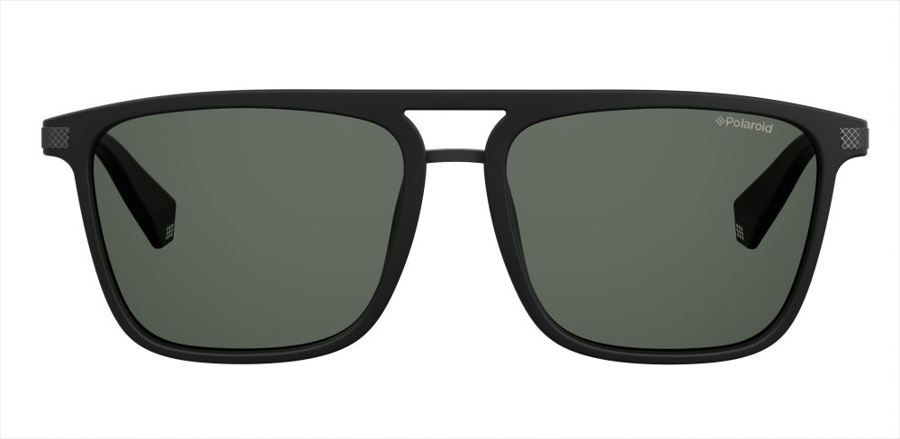 POLAROID PLD 2060/S 3 Solbrille Sort med Grønn glass