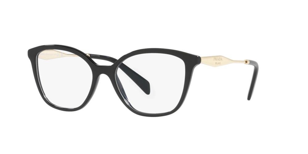 PRADA PR 02ZV 1AB1O1 Brille Sort