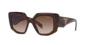 PRADA PR 14ZS 2AU6S1 Solbrille Brun med Brun glass