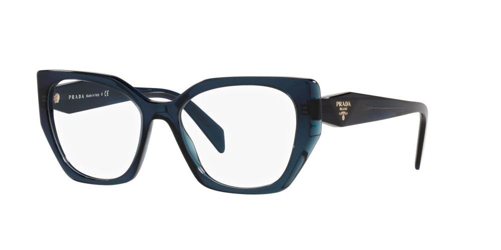 PRADA PR 18WV 08Q1O1 Brille Blå