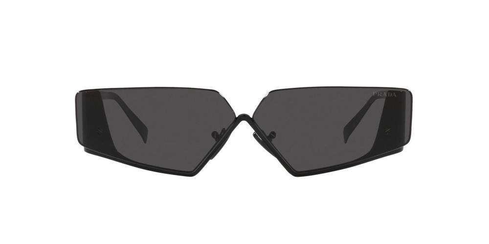 PRADA PR 58ZS 1AB06L Solbrille Sort med Grå / Sort glass