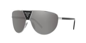 PRADA PR 69ZS 1BC2B0 Solbrille Sølv med Grå / Sort glass