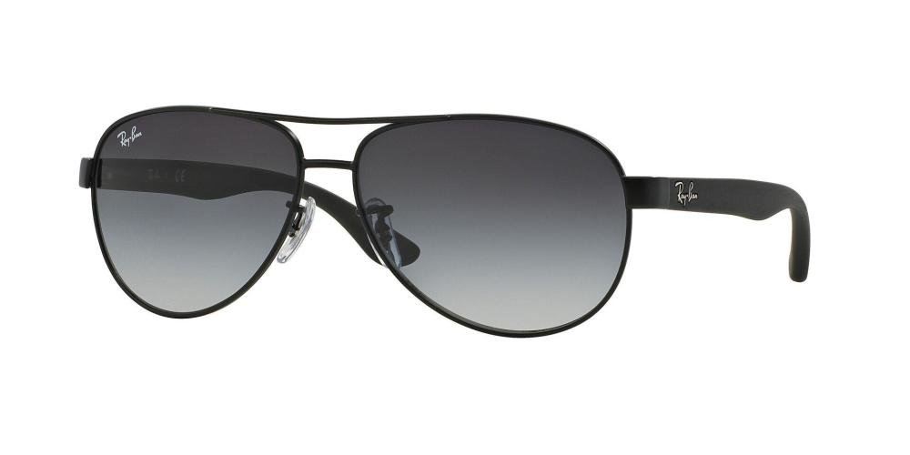 RAYBAN 0RB3457 006/8G Solbrille Sort med Grå / Sort glass