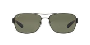RAYBAN 0RB3522 004/9A Solbrille Grå med Grønn glass