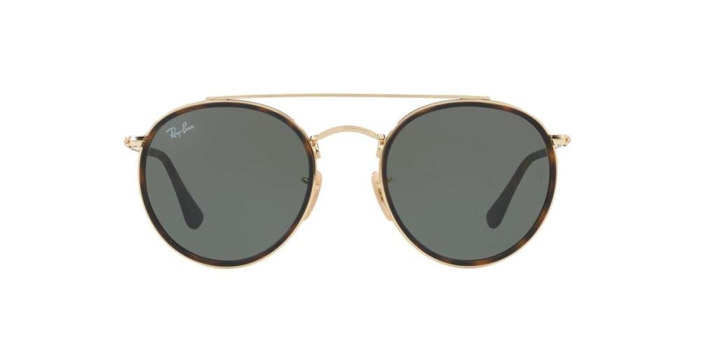 RAYBAN 0RB3647N 001 Solbrille Multi med Grønn glass