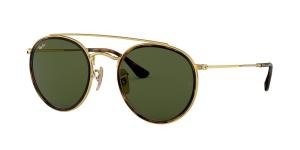 RAYBAN 0RB3647N 001 Solbrille Multi med Grønn glass