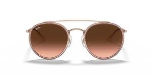 RAYBAN 0RB3647N 9069A5 Solbrille Gull med Brun glass