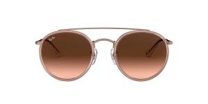 RAYBAN 0RB3647N 9069A5 Solbrille Gull med Brun glass