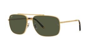 RAYBAN 0RB3796 919631 Solbrille Gull med Grønn glass
