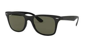 RAYBAN WAYFARER LITEFORCE 0RB4195 601S9A Solbrille Sort med Grønn glass