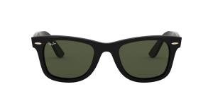RAYBAN WAYFARER EASE 0RB4340 601 Solbrille Sort med Grønn glass