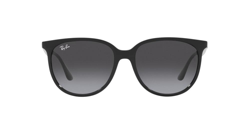 RAYBAN RB4378 601/8G Solbrille Sort med Grå / Sort glass