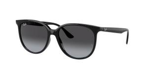 RAYBAN RB4378 601/8G Solbrille Sort med Grå / Sort glass