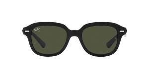 RAYBAN 0RB4398 901/31 Solbrille Sort med Grønn glass
