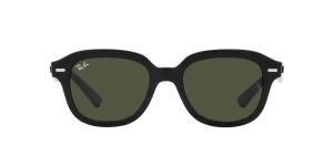 RAYBAN 0RB4398 901/31 Solbrille Sort med Grønn glass