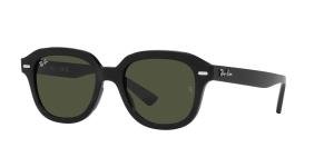 RAYBAN 0RB4398 901/31 Solbrille Sort med Grønn glass