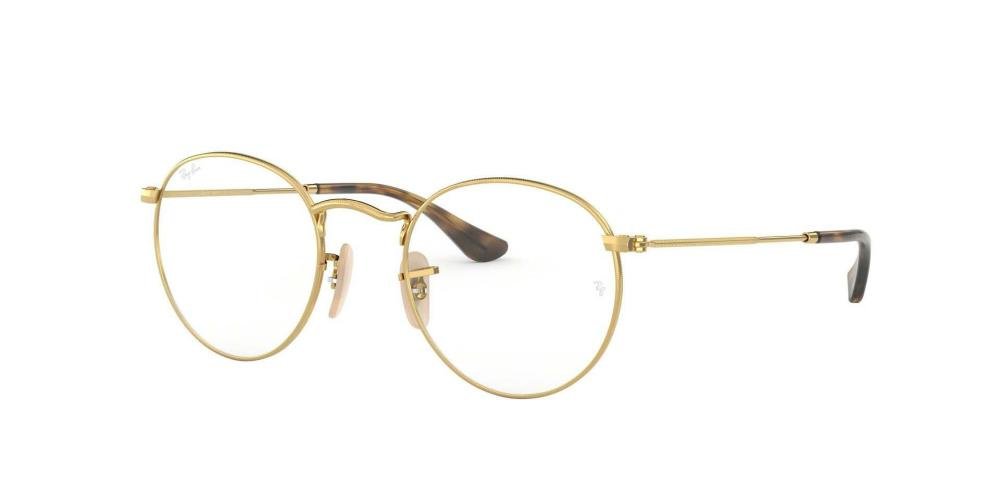 RAYBAN ROUND METAL 0RX3447V 2500 Brille Gull