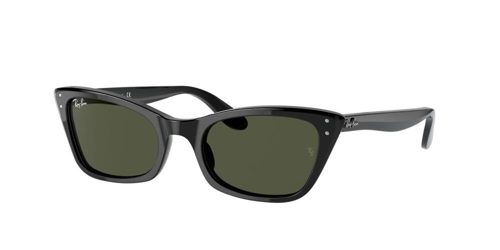 RAYBAN LADY BURBANK 0RB2299 901/31 Solbrille Sort med Grønn glass