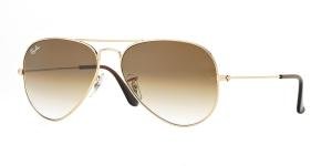 RAYBAN AVIATOR 0RB3025 001/51 Solbrille Gull med Brun glass