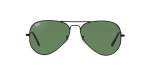 RAYBAN AVIATOR 0RB3025 L2823 Solbrille Sort med Grønn glass