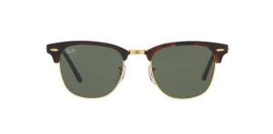 RAYBAN CLUBMASTER 0RB3016 W0366 Solbrille Multi med Grønn glass