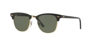 RAYBAN CLUBMASTER 0RB3016 W0365 Solbrille Multi med Grønn glass