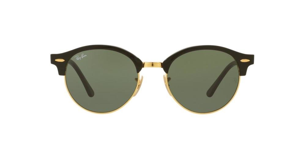 RAYBAN CLUBROUND 0RB4246 901 Solbrille Multi med Grønn glass