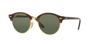 RAYBAN CLUBROUND 0RB4246 990 Solbrille Multi med Grønn glass