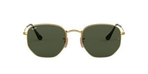 RAYBAN 0RB3548N 1 Solbrille Gull med Grønn glass